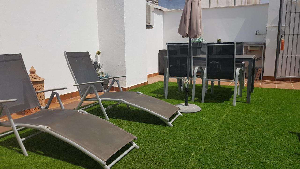 Malaga Centro Terraza Lägenhet Exteriör bild