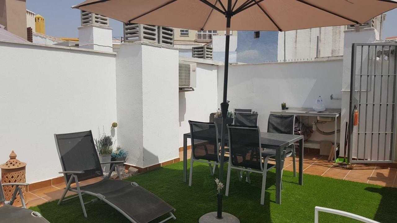 Malaga Centro Terraza Lägenhet Exteriör bild
