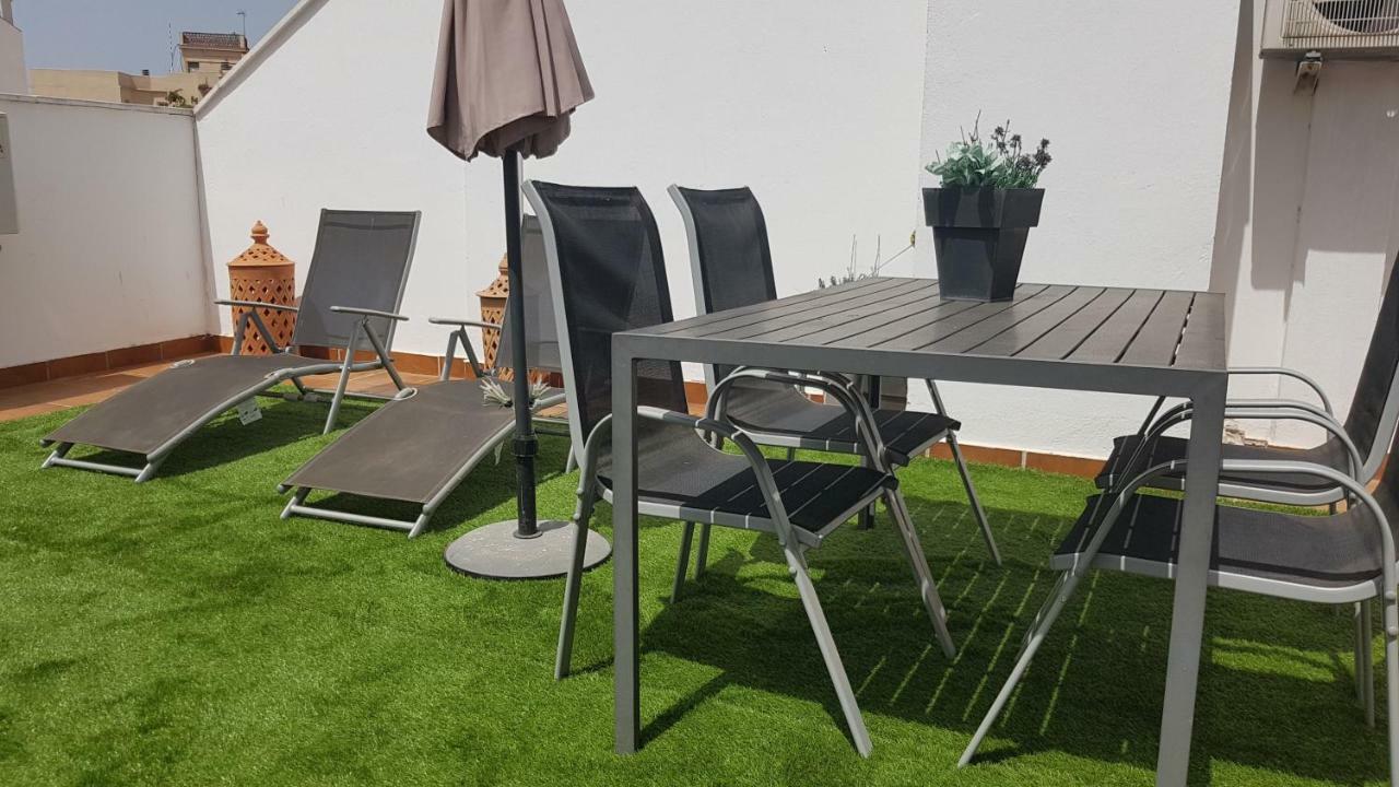 Malaga Centro Terraza Lägenhet Exteriör bild